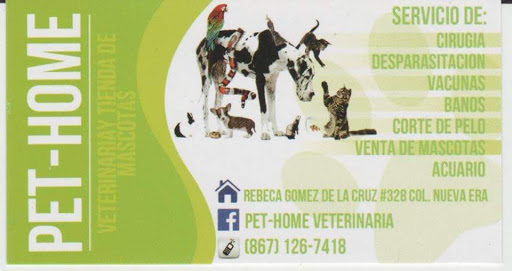 Pet-Home Veterinaria, Calle Rebeca Gómez de La Cruz 328, Nueva Era, Nuevo Laredo, Tamps., México, Veterinario | TAMPS