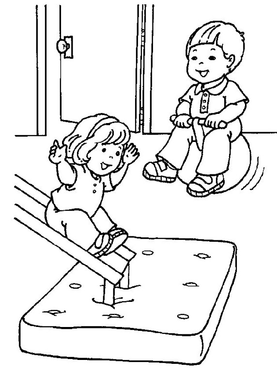 people and places coloring pages boy and girl free on coloriage de tracteur new holland id=76453
