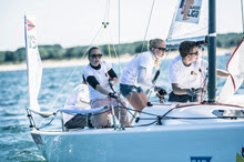 J/70 women sailors competing at Germany's Segel-Bundesliga regatta