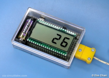Thermometer using thermocouple