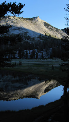 perfect reflection at dawn at Emeric Lake