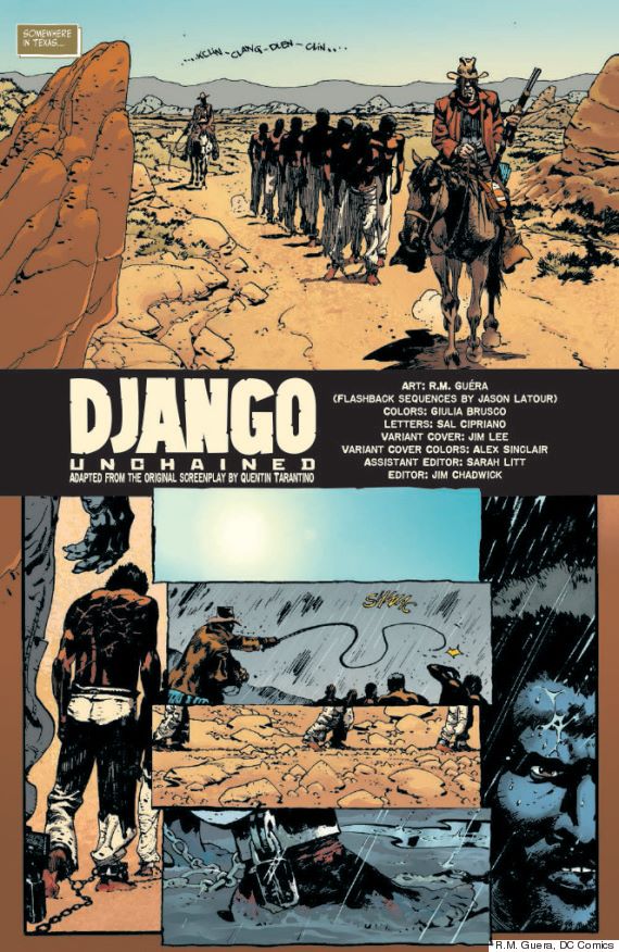 "DJANGO UNCHAINED" by Q. Tarantino & R. M. Gera O-DJANGO-COMIC-BOOK-570