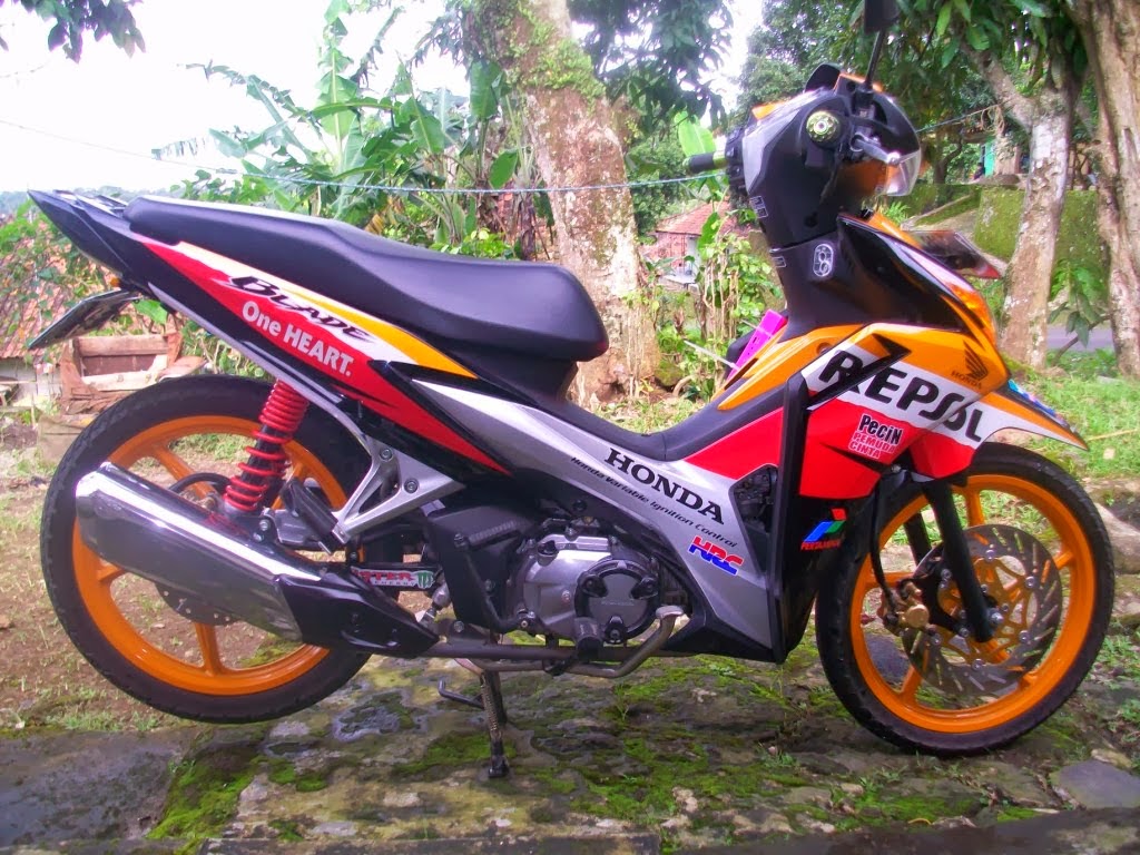 Modif Motor Honda Blade 2015 Gambar Modifikasi Terbaru