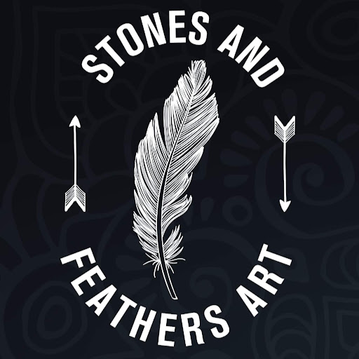 Stones & Feathers Art logo