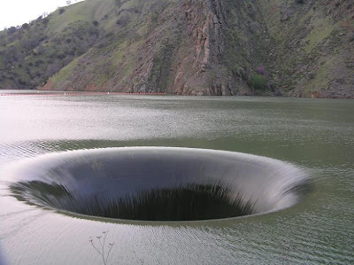 vortex in the water monticello dam