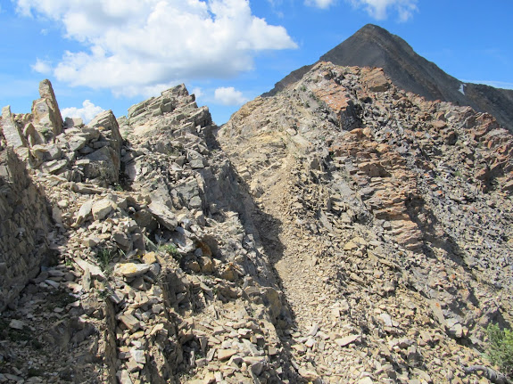Steep, rugged trail up Mt. Nebo