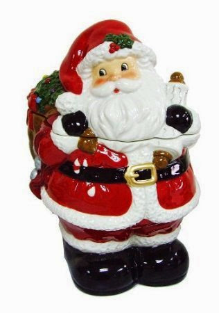  Golly Gee Figural Ceramic Santa Cookie Jar
