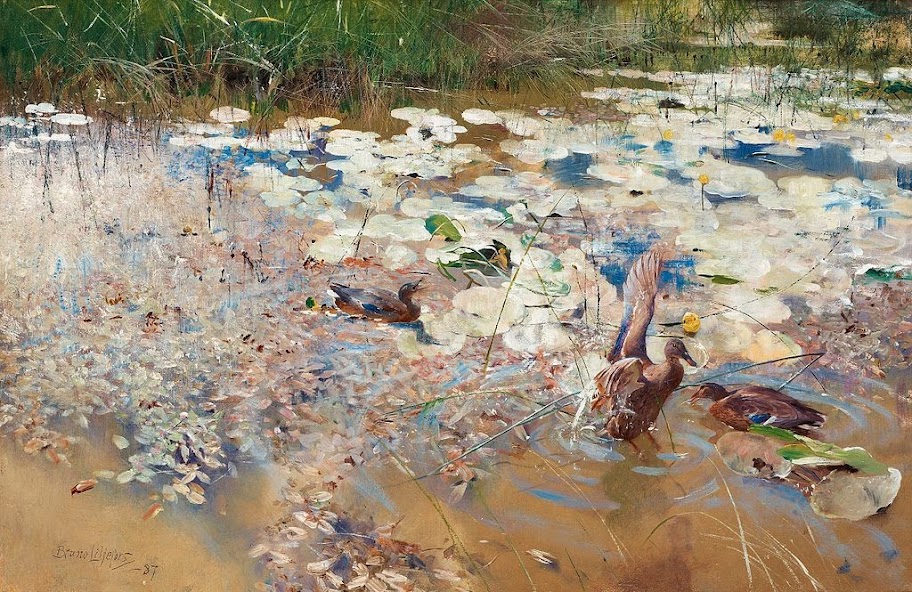 Bruno Liljefors - Wild ducks 1887