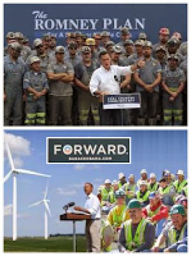 Romney Coal Fired Campaign Versus Obama Wind Power