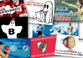 Afiches cargadas de Boca a river por la promocion 2011