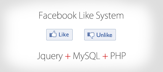 Facebook Like sistema com Jquery, MySQL e PHP. 
