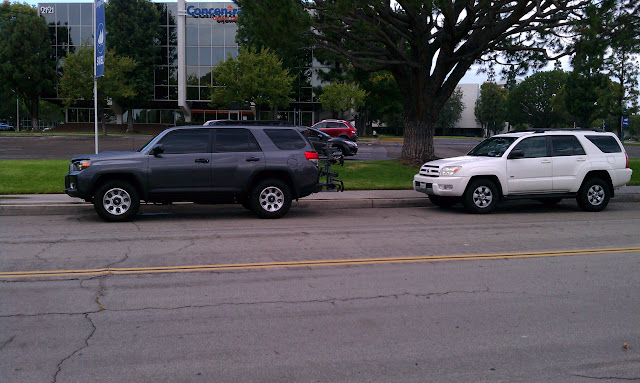 Hitch mounted bike rack...