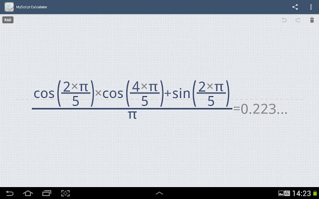 #MyScript©計算機：以手寫方式來解數學方程式 (Android App) 3