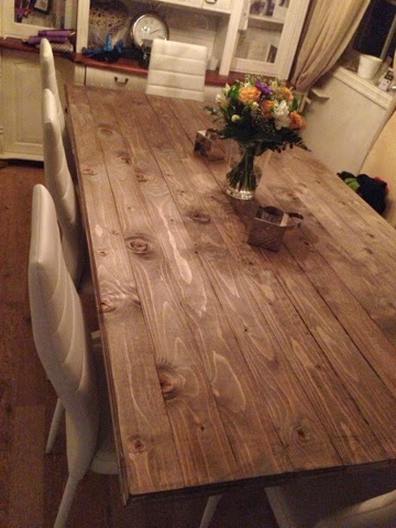 Lykkegården: diy spisebord