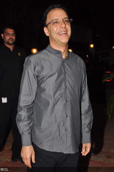 Filmmaker Vidhu Vinod Chopra in a jovial mood at the launch of author Rahul Pandita's latest book 'Our Moon Has Blood Clots', held at Title Waves Book Store in Mumbai on February 4, 2013. (Pic: Viral Bhayani)