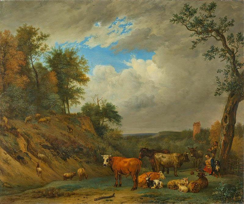 Paulus Potter - Herders met hun vee Rijksmuseum