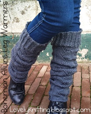 Knitting Girl's Lovely Knitting: Bohemian Allure Leg Warmers