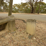Lower Mt Sugarloaf car park and  concrete post (325214)
