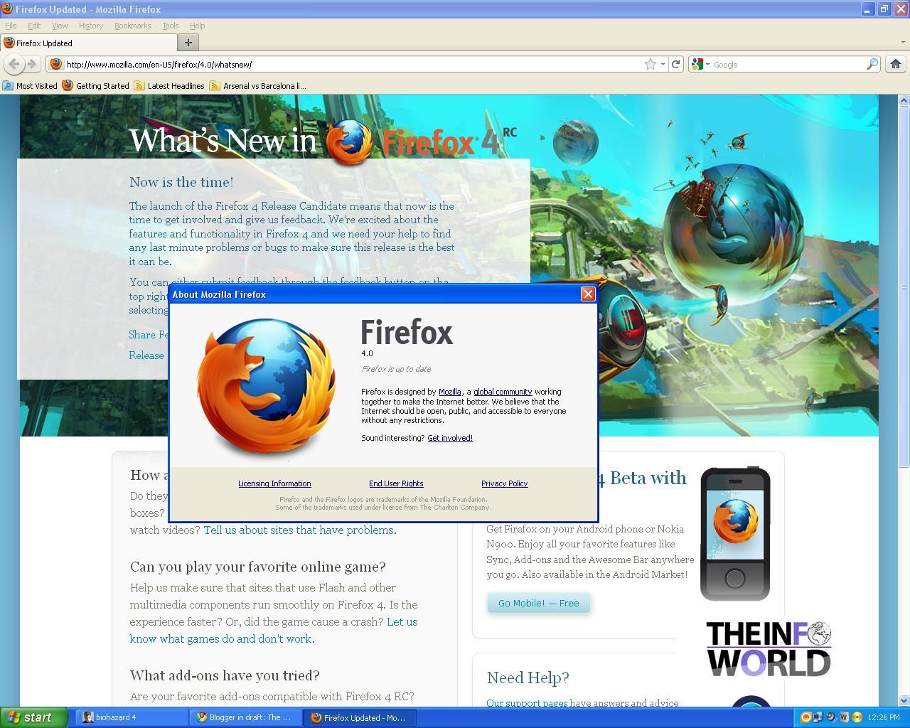 Download Final version of Firefox 4 for Windows