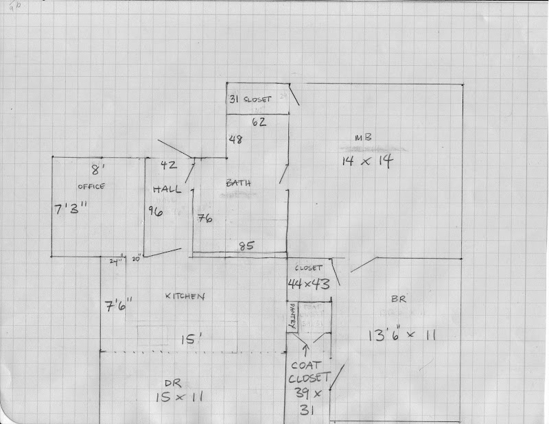 graph paper for kitchen design