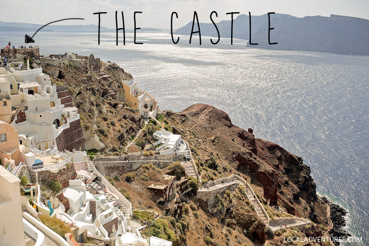 Things to do in Santorini Greece - Visit the Oia Castle.