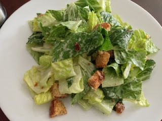 Caesar Salad with Homemade Garlicky Croutons