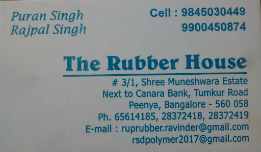Rubber House, 3/1,SREE MUNESHWARA INDUSTRIAL ESTATE, TUMKUR ROAD PEENYA, Bengaluru, Karnataka 560058, India, Rubber_Products_Supplier, state KA