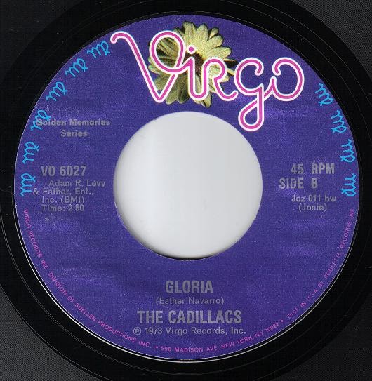 Gary's 45s: Gloria, The Cadillacs, 1954 (reissue)