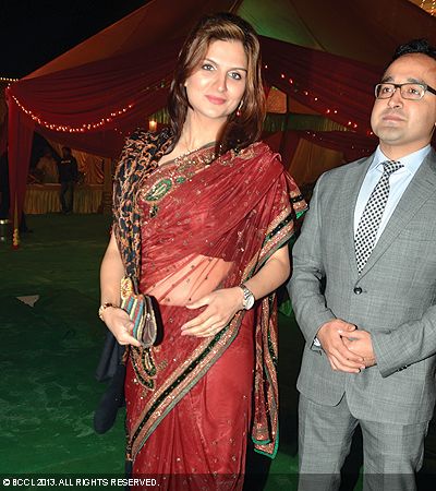 Swati Singh during Tapan Singh-Roop Deep Kaur's wedding reception, held in Lucknow.