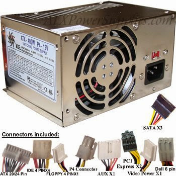  Genuine Athena AP-MPS3ATX40 (NOT A SUBSTITUTE) 400 Watt ATX Power Supply Replacement for Dell Dimension 8300, Dell Precision 360, and Dell part numbers U2832, X2016, W2956, W2955