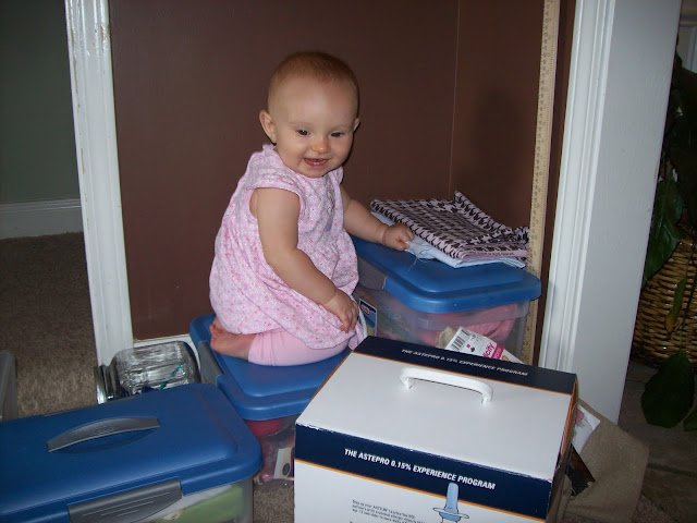 Sitting on a box