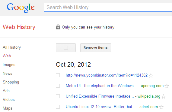 Google History
