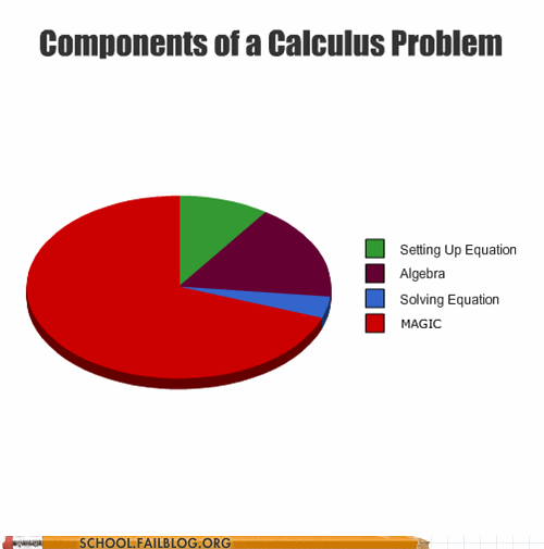 Chart of the components of a Calculus problem