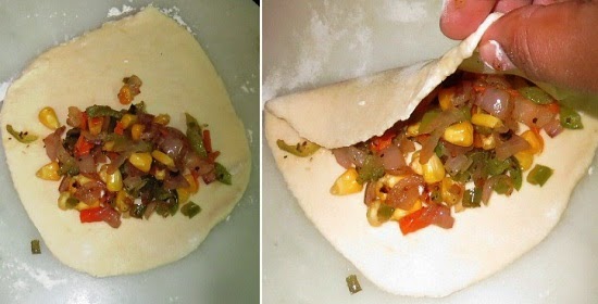 Roasted Veggie Empanadas Recipe | Easy Mexican Snacks | Written by Kavitha Ramaswamy from Foodomania.com