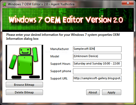 Windows 7 OEM Editor 2.0 full