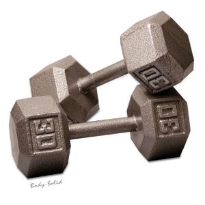  Body Solid Iron Hex Dumbbell Pairs $1/lb.