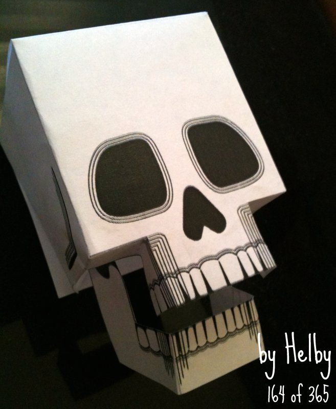 Paper skull