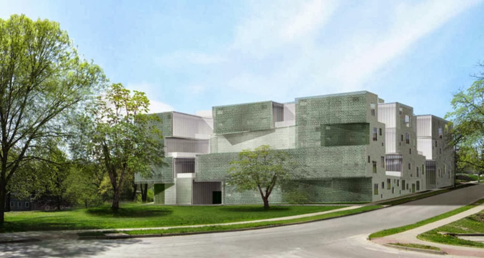 Iowa City, Iowa, Stati Uniti: [VISUAL ARTS BUILDING BY STEVEN HOLL]