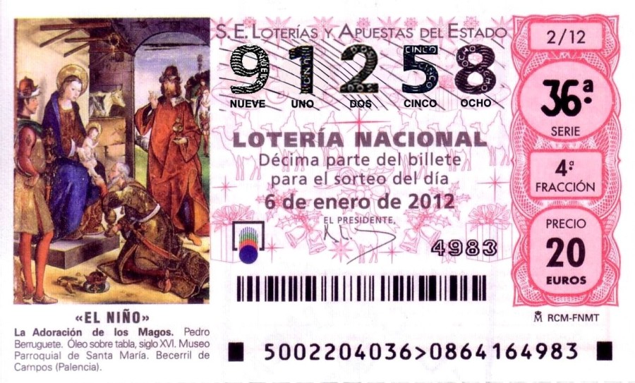 Lotería del Niño 2012