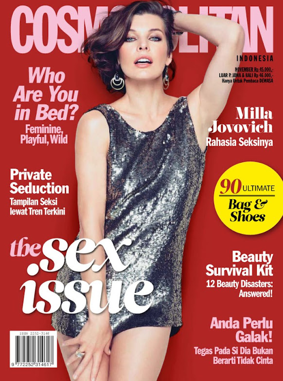 Cosmopolitan Indonesia, November 2012 - Milla Jovovich
