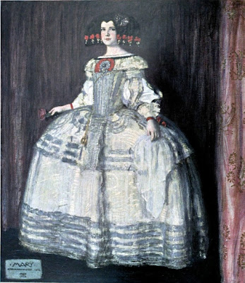 Franz von Stuck - Mary im Velazquez-Kostüm-1916