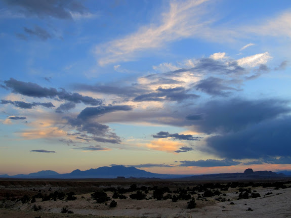 Henry Mountains and Wild Horse Butte on the southern horizon