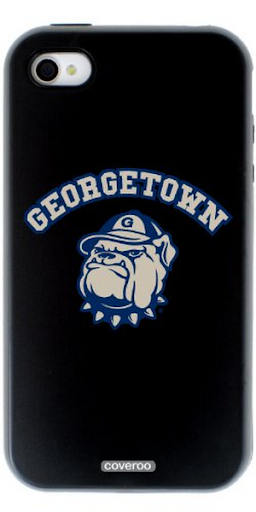 Coveroo 465-761-BC-HC Georgetown University Mascot Design on AT&T, Verizon and Sprint iPhone 4/4S Guardian Case - 1 Pack - Retail Packaging - Black