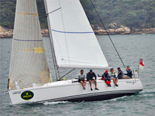 J/109 sailing Royal Hong Kong YC San Fernando Race