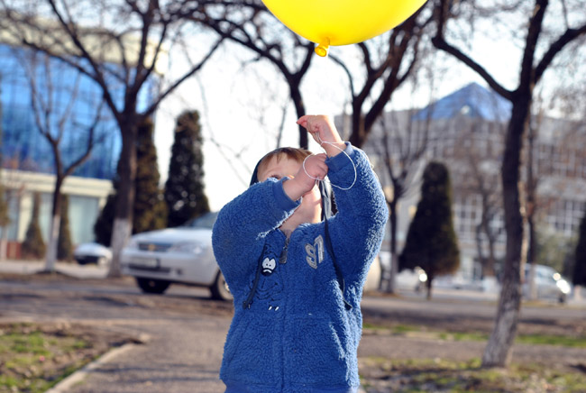 Жил был шар. Желтые воздушные шарики из окна машины фото. Человек живет в шаре.