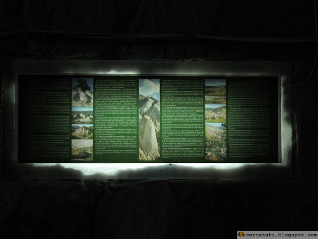  Pane with informations about salt mine
