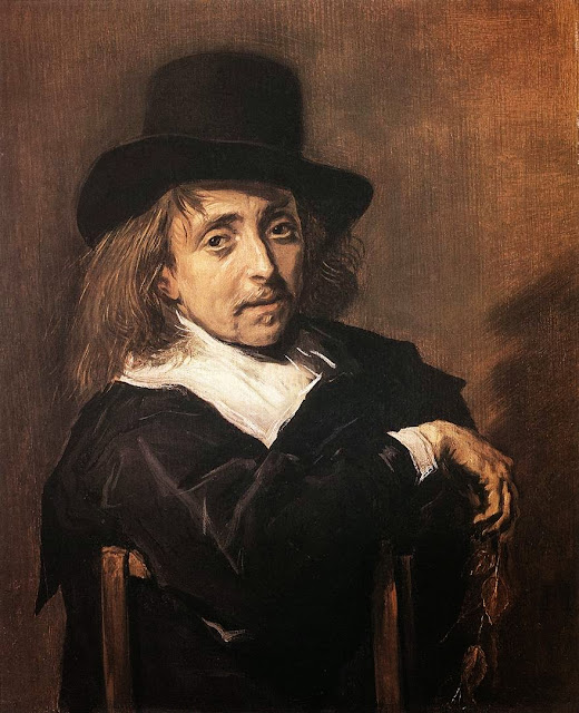Frans Hals - Seated Man Holding a Branch