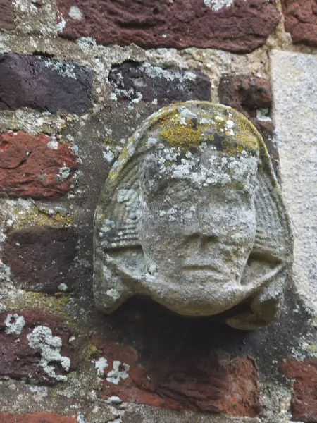 Carved head