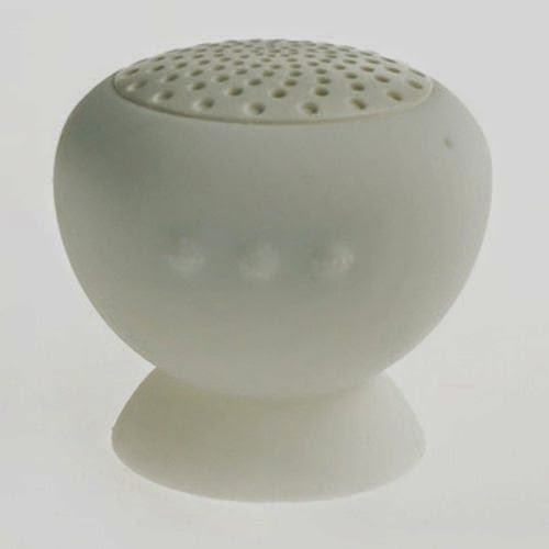  Bluetooth Speaker w/Microphone - Suction Cup Design - White