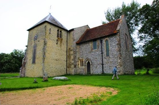 St Mary's Church, Stoughton, a blend of Saxon and Norman stonework